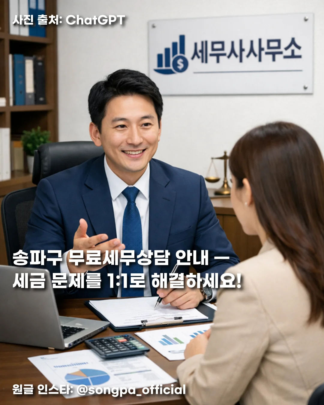 송파구 무료세무상담 안내 — 세금 문제를 1:1로 해결하세요! 썸네일